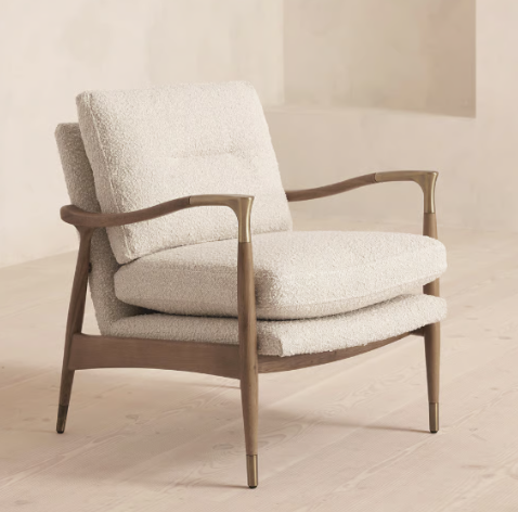 Boucle lounge chair