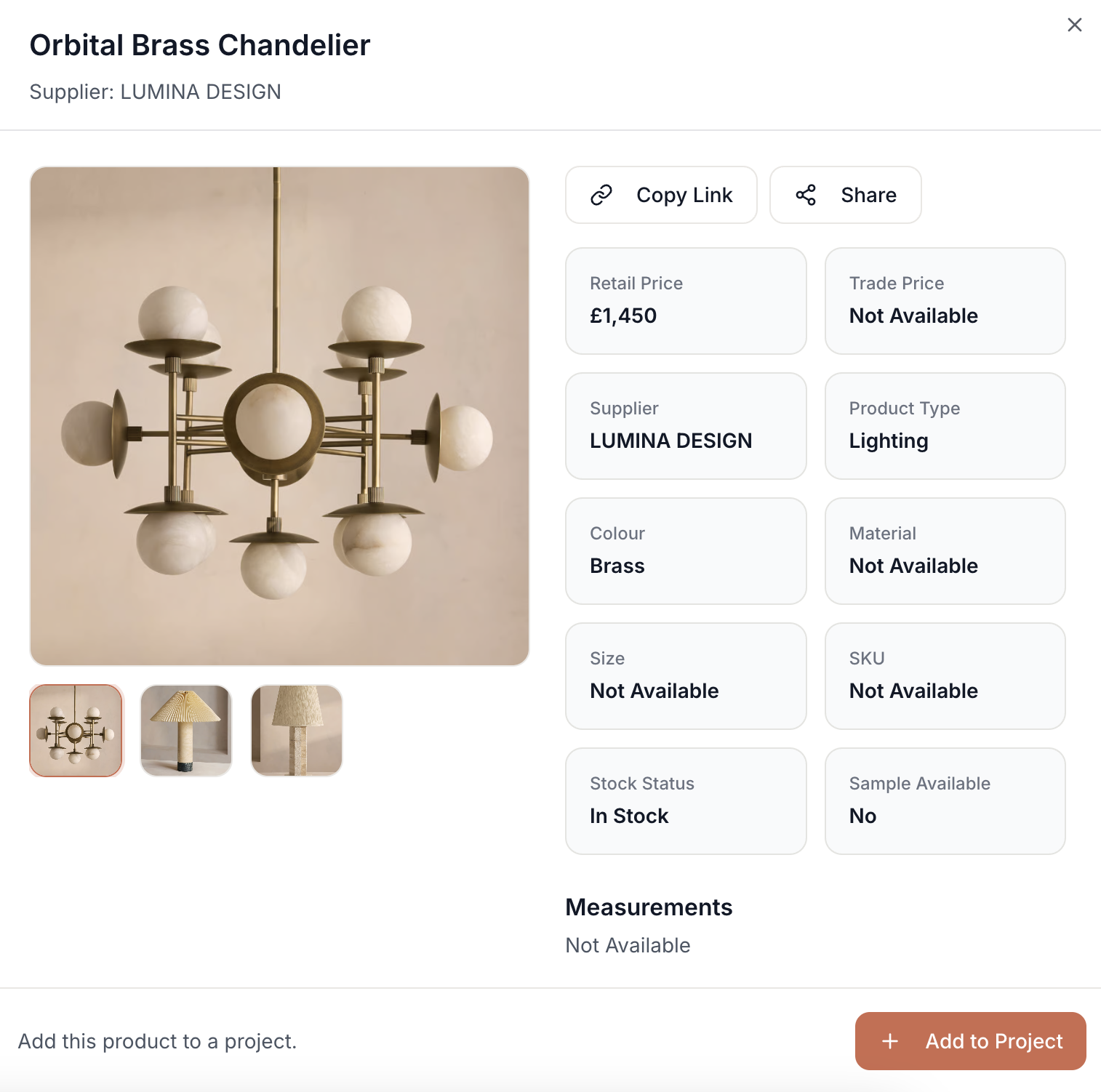 Detailed product view showing comprehensive product information and specifications